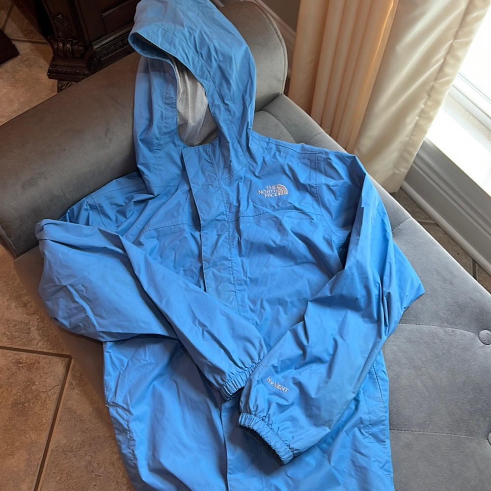North Face rain jacket- girls large